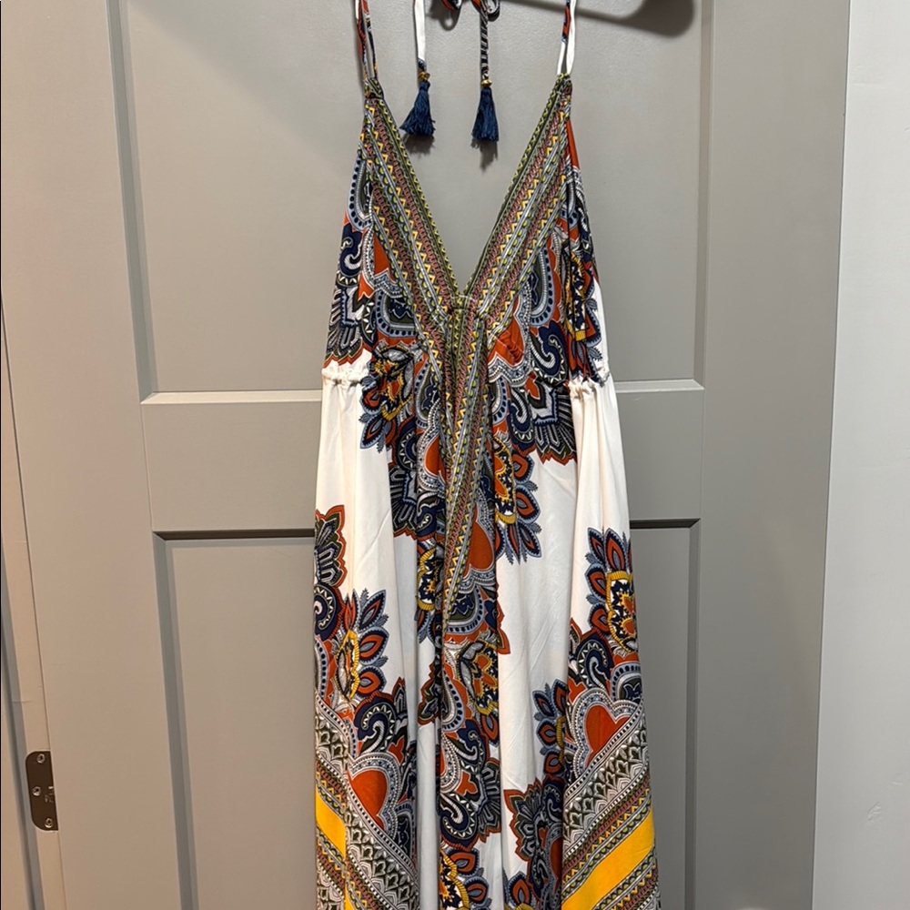 Bohemian Floral Maxi Dress - Multicolor